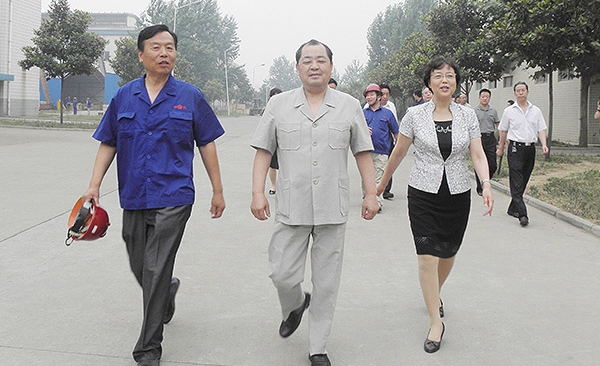 原河南省副省長劉新民-鄭州市委常委、組織部長高建慧在公司視察工作